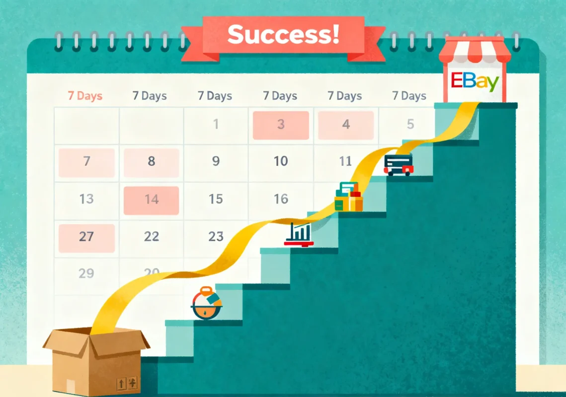 eBay dropshipping 7-day success journey