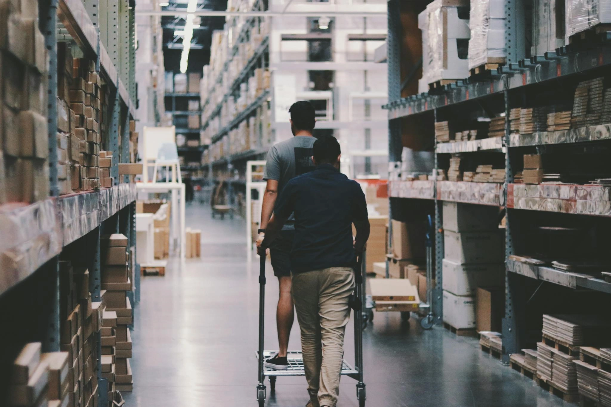 Product selection in warehouse