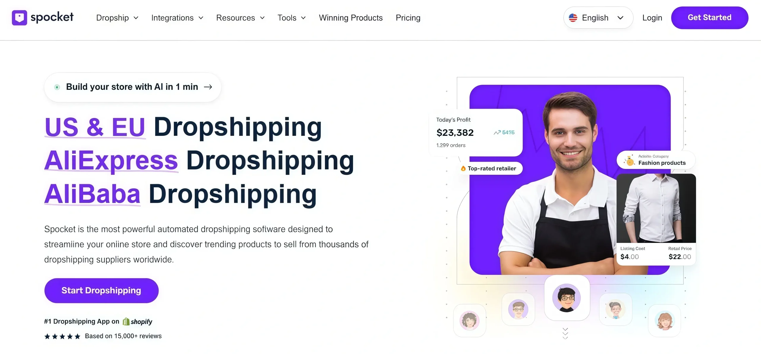 High-Profit US/EU Dropshipping Platform