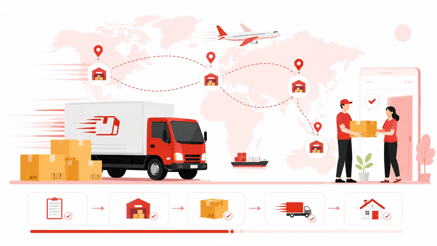 Reduce shipping time with dropshipping solutions, global delivery routes, and fast order fulfillment
