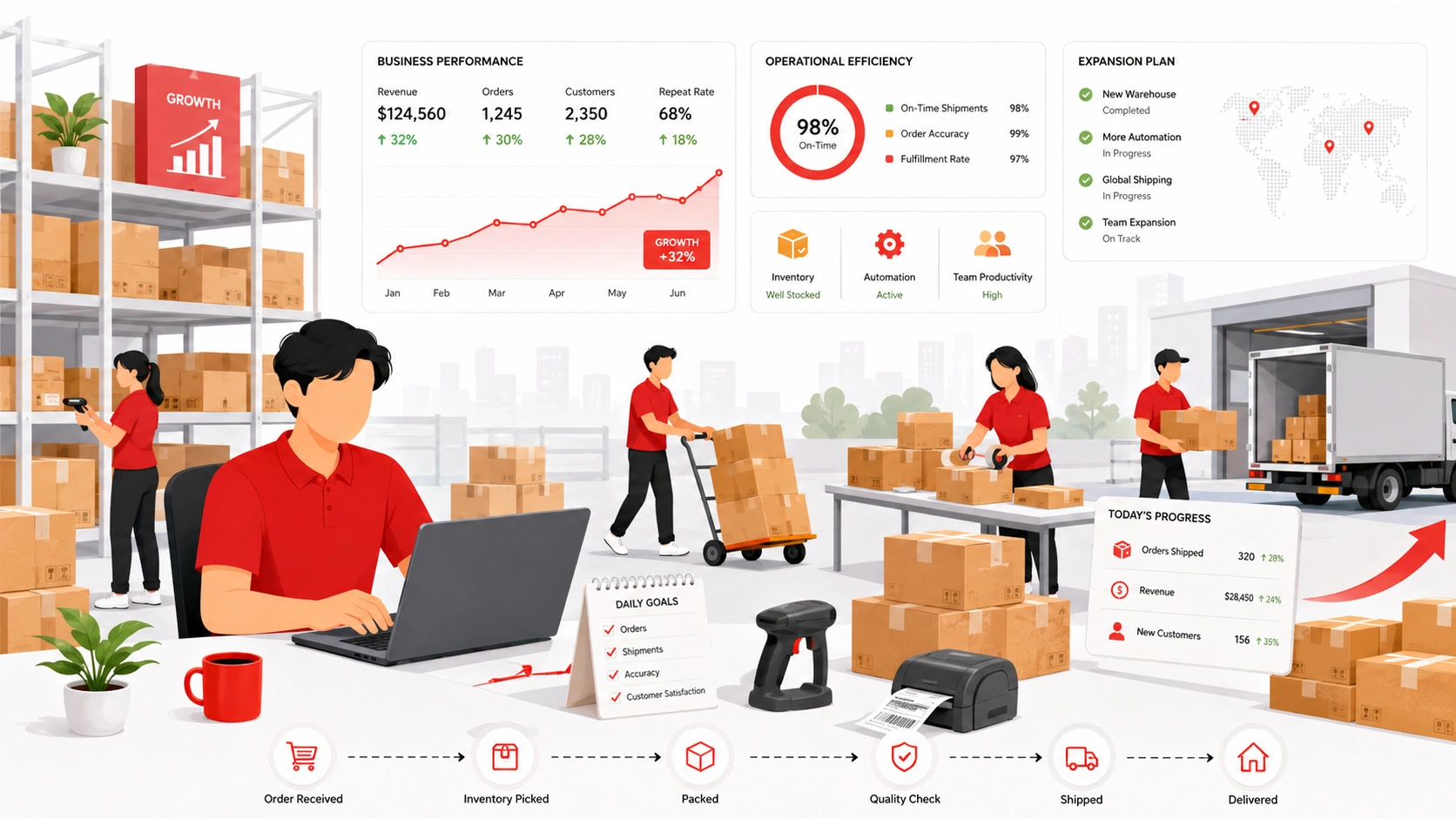 Scale your store with dropshipping solutions, fulfillment automation, inventory management, and business growth tracking