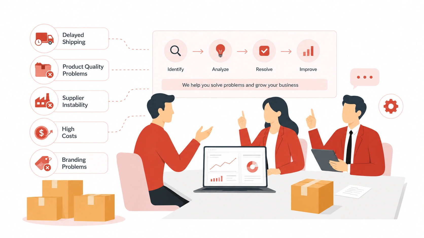 Understand dropshipping problems with delayed shipping, product quality issues, supplier instability, high costs, and branding challenges