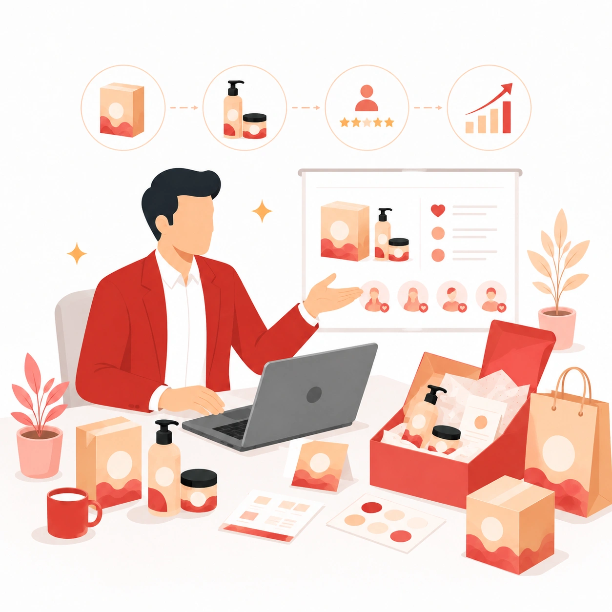 Dropshipping partner supporting brand builders with product design, packaging, and ecommerce brand development