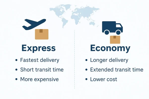 Ecommerce seller comparing the best shipping methods for dropshipping orders.
