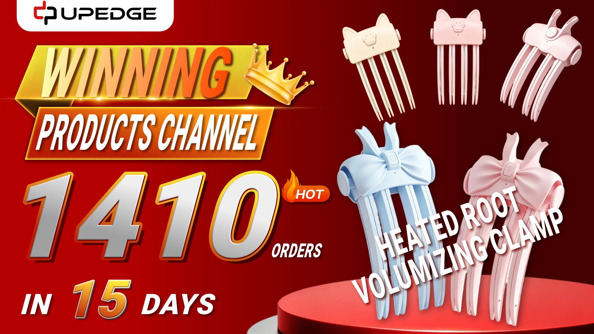 Heated root volumizing clamp winning product