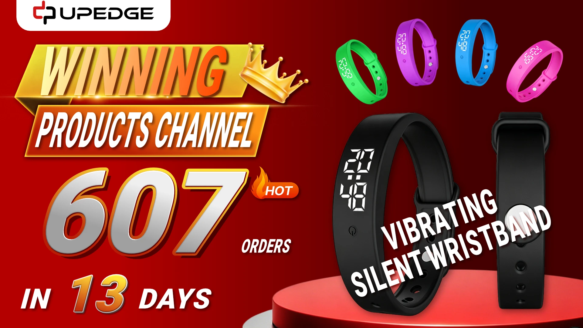 Vibrating silent wristband winning product for ecommerce